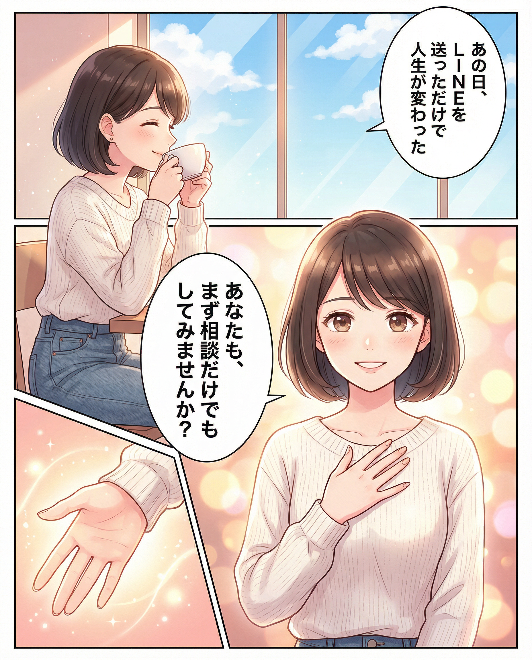 漫画ページ5：幸せな日常