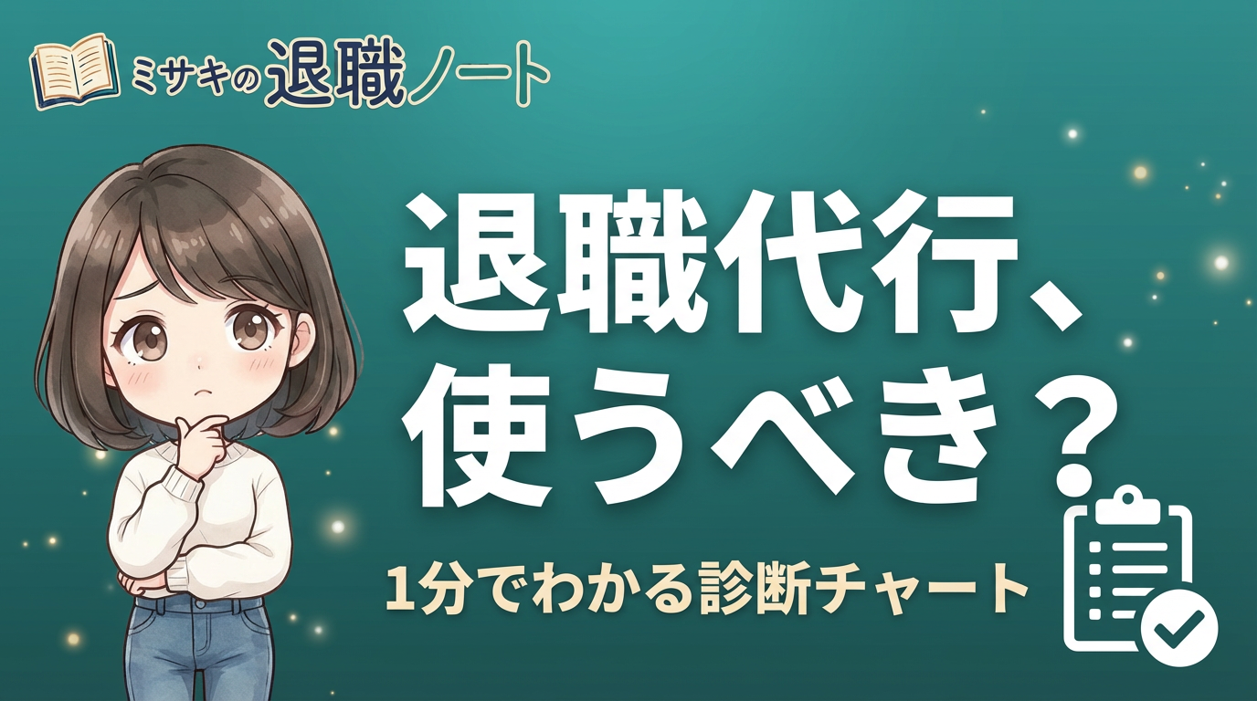 退職代行を使うべき？診断チャート