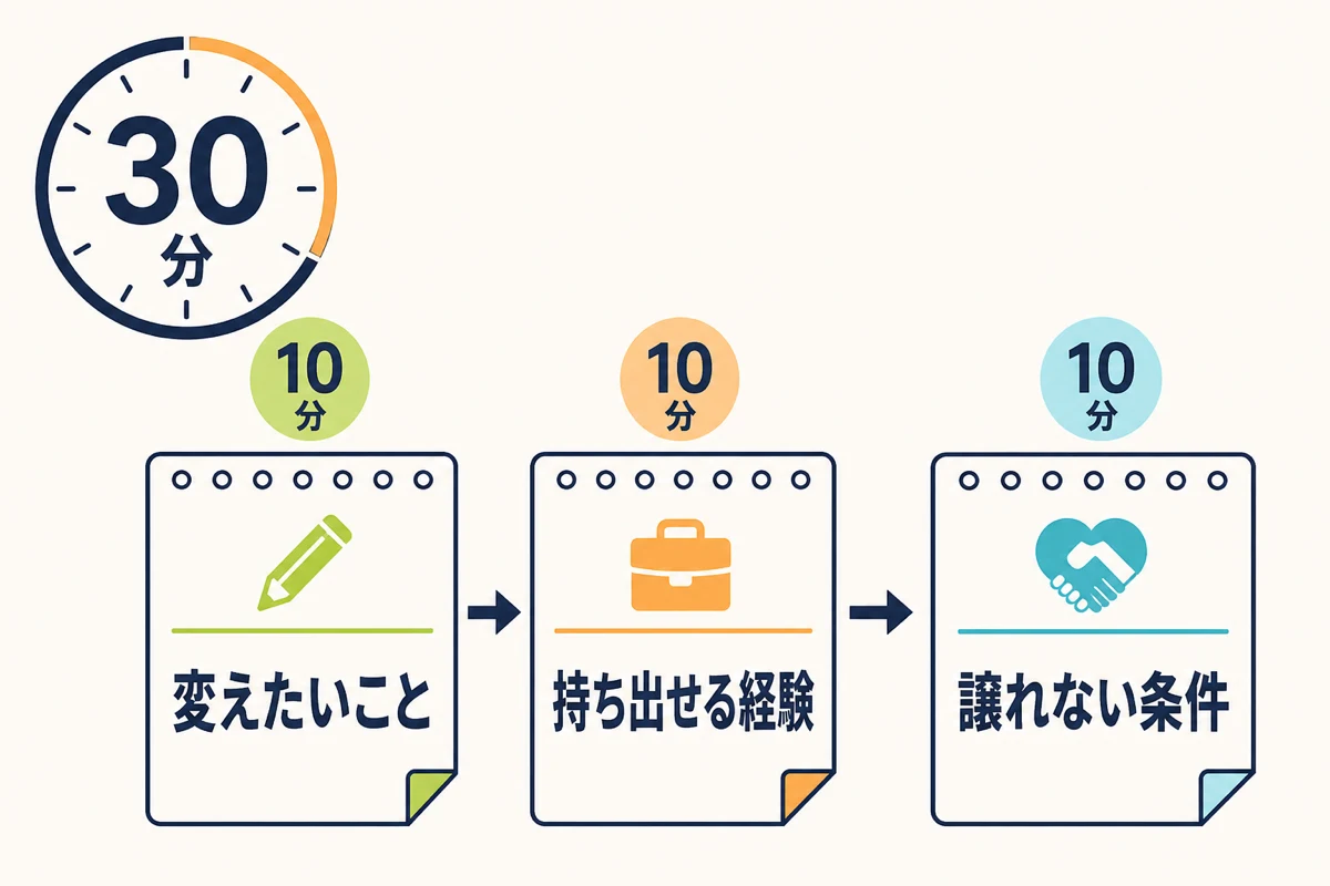 求人を見る前の30分で作る3つのメモ