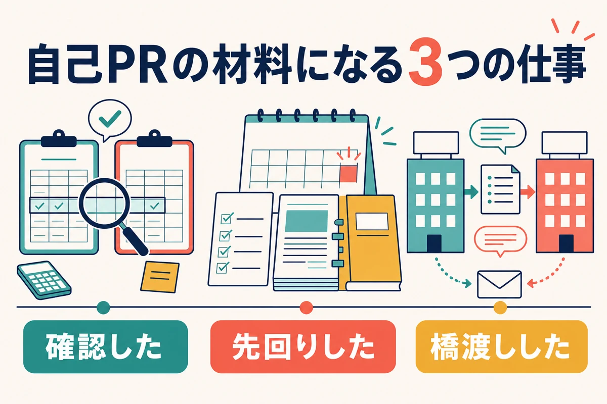 自己PRの材料になる3つの仕事
